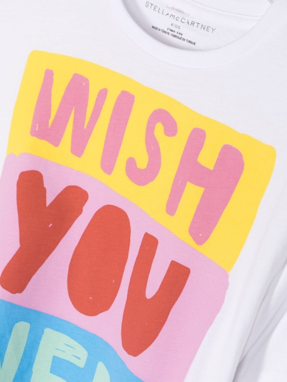Stella McCartney Kids футболка с принтом Wish You Were Here, белый — фото 3