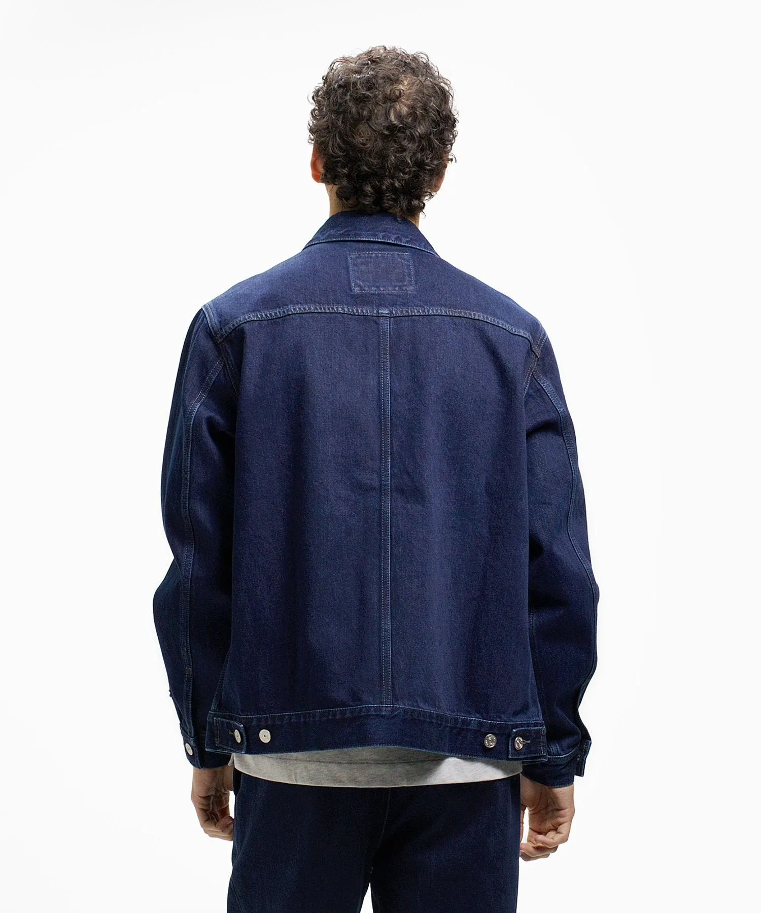 Джинсовая куртка дальнобойщика LACOSTE, Indigo Blue — фото 4