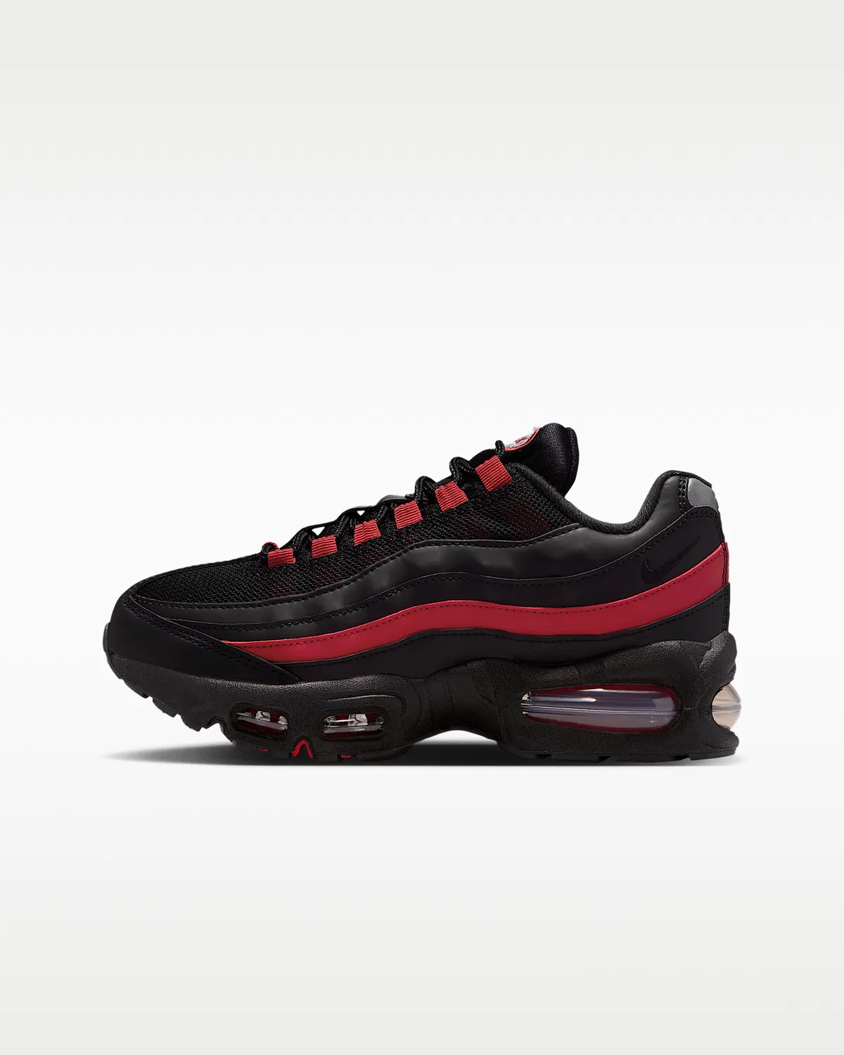 Кроссовки Nike Air Max 95 Big Bubble для детей, Black/Team Crimson/Wolf Grey/Black