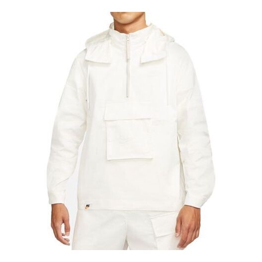 

Куртка Nike Sportswear Half Zipper Sports Hooded Jacket White, белый