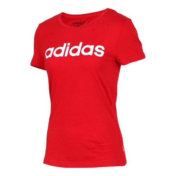 

Футболка (WMNS) adidas neo T-shirt 'Red', красный