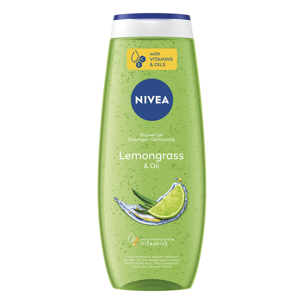 

Освежающий гель для душа с масляными жемчужинами, 500 мл Nivea Lemongrass & oils