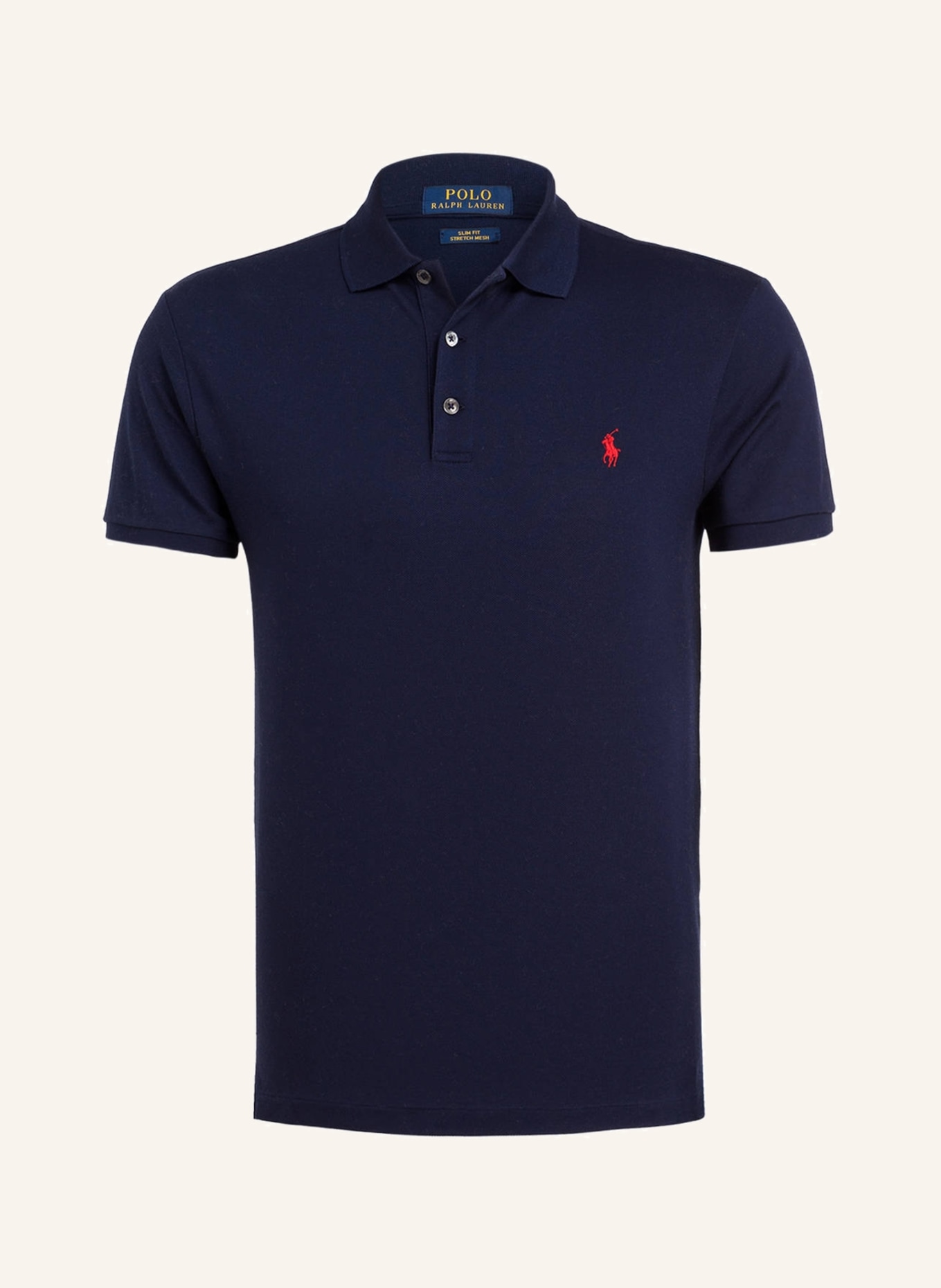 

Рубашка поло POLO RALPH LAUREN Piqué Slim Fit, темно-синий