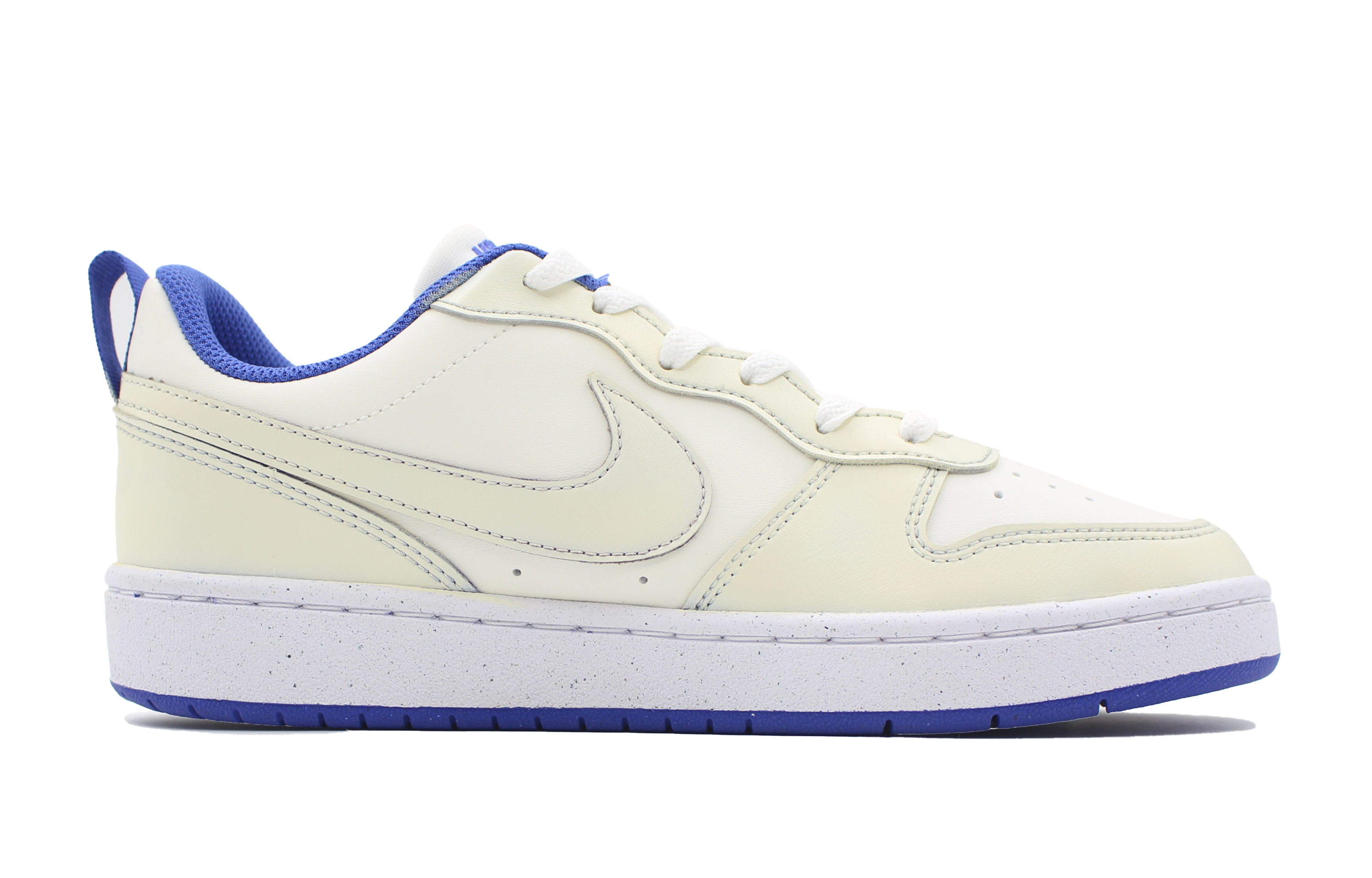 Детские кроссовки для скейтбординга Court Borough Low Recraft Low Top для подростков Nike, крем — фото 2