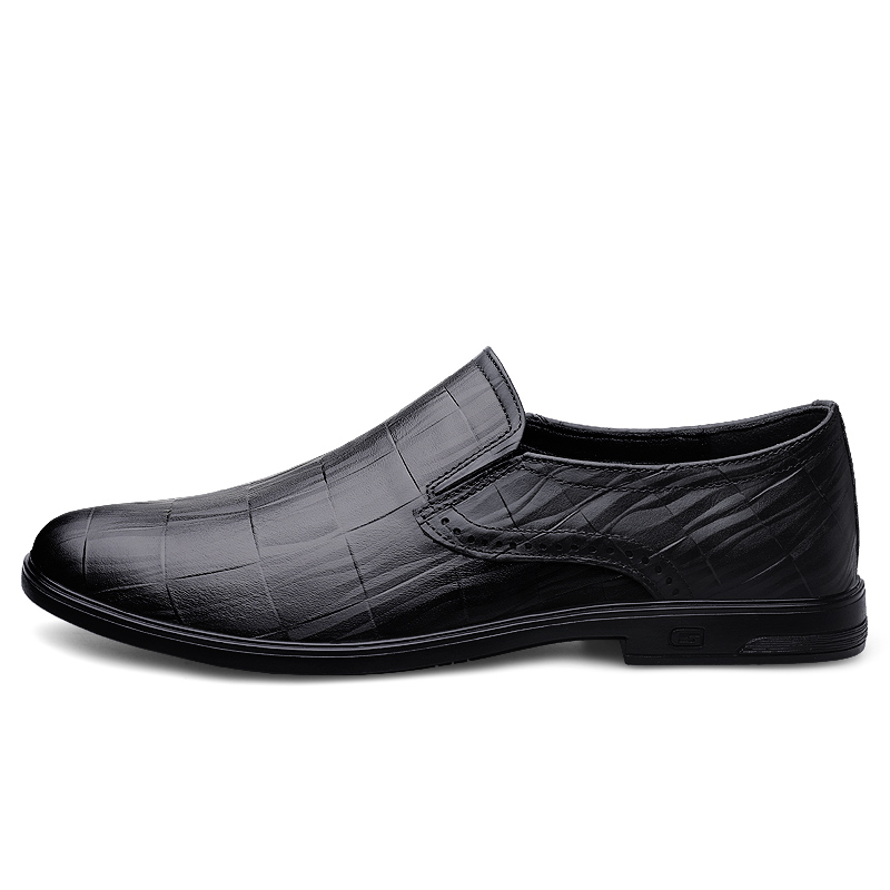 

Повседневные кожаные туфли мужские с низким верхом BOLE, Black