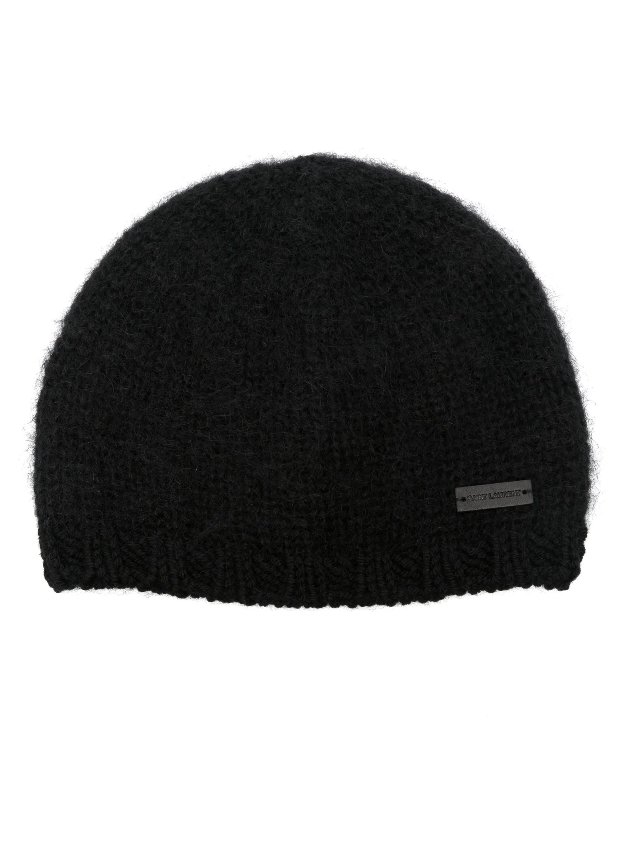 

Фактурная шапка бини Saint Laurent, черный