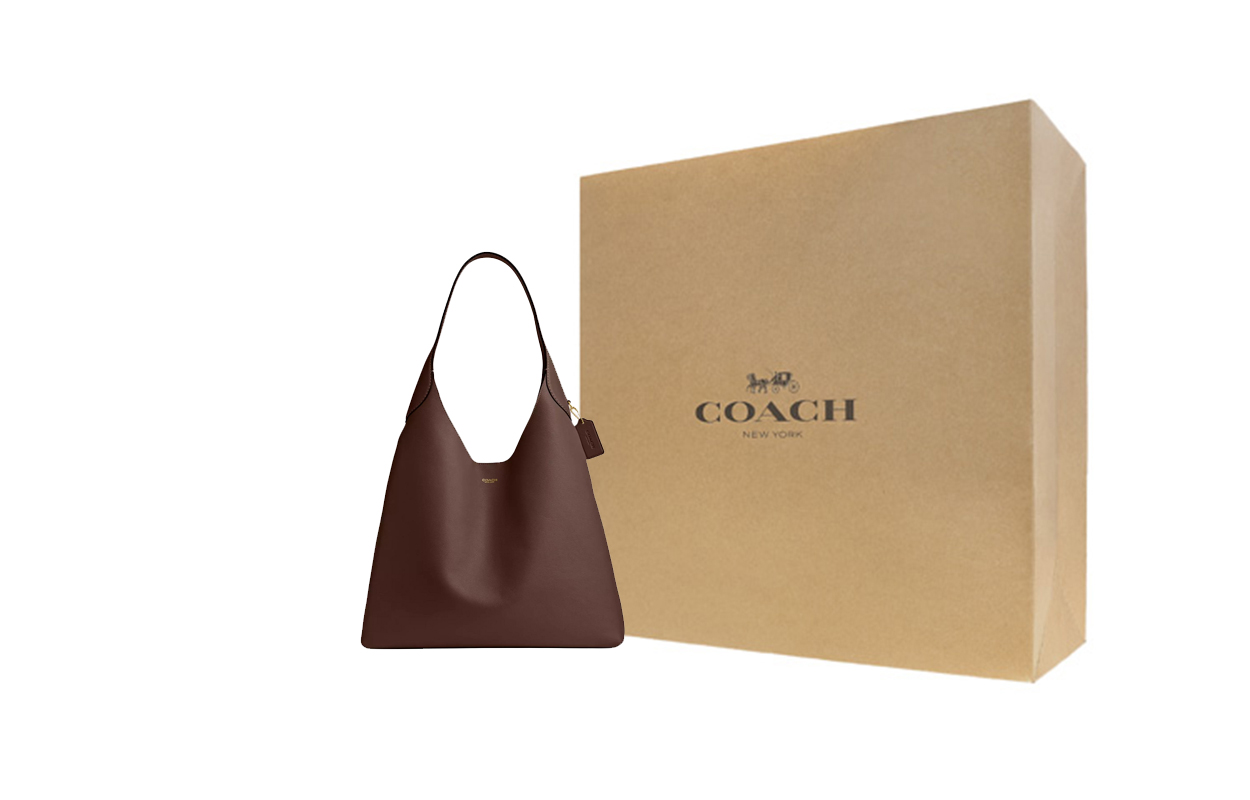 

COACH Бруклинская натуральная кожаная сумка хобо
