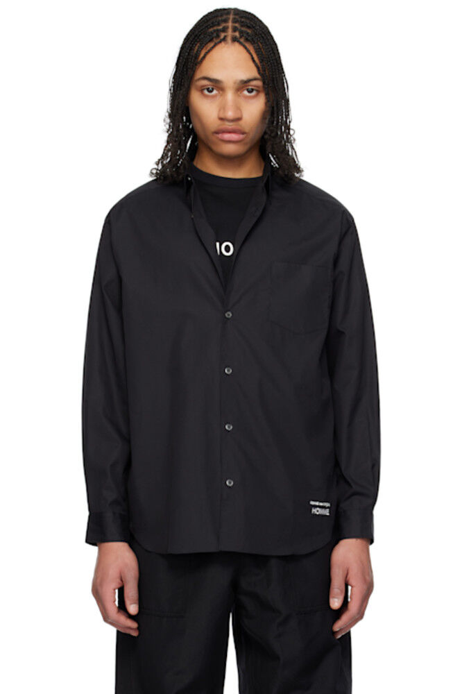 

Черная хлопковая широкая рубашка Comme des Garçons Homme