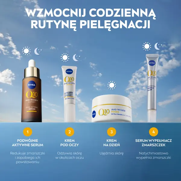 Крем для лица SPF15 NIVEA Увлажняющий против морщин на день, Q10 ujędrnienie — фото 4