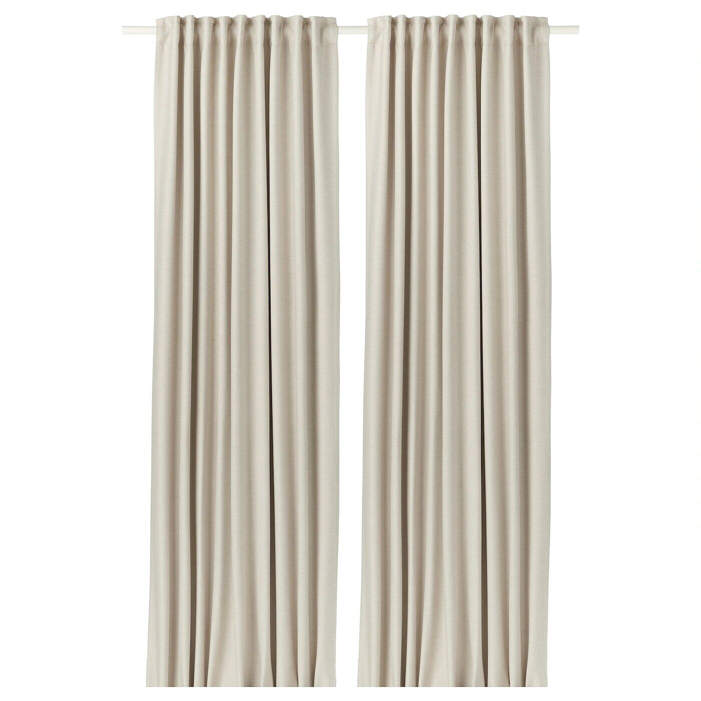 

2 шторы-гардины (затемненные), бежевые, 145х250 см, VILBORG IKEA
