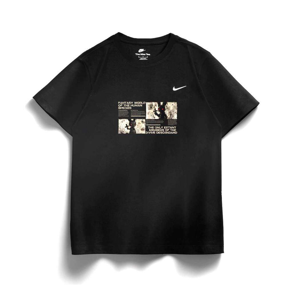 

Nike Спортивная футболка унисекс черная, Черный, Nike Спортивная футболка унисекс черная