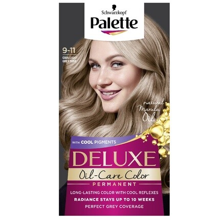 

Стойкая краска для волос Deluxe Oil-Care Color 9-11 Холодный светло-розовый блонд Palette