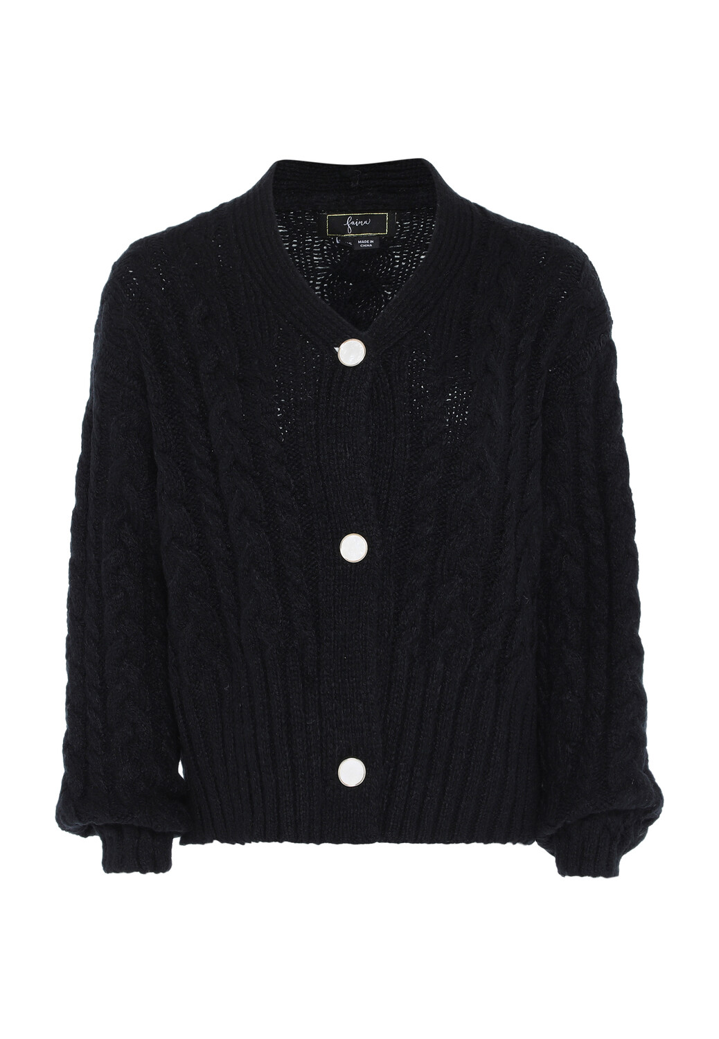 

Толстовка faina Strickjacke, черный