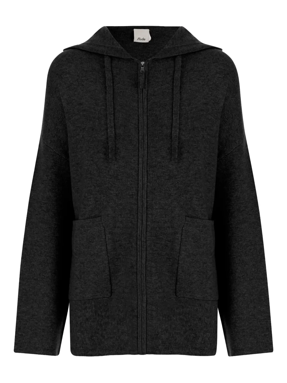 

Худи на молнии ALLUDE, серый