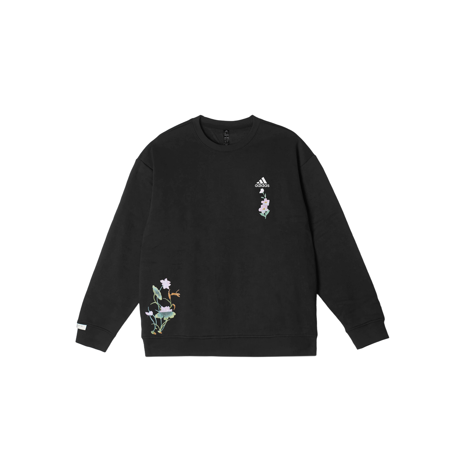 

Adidas Толстовки LABEL унисекс, черные, с круглым вырезом, средней толщины