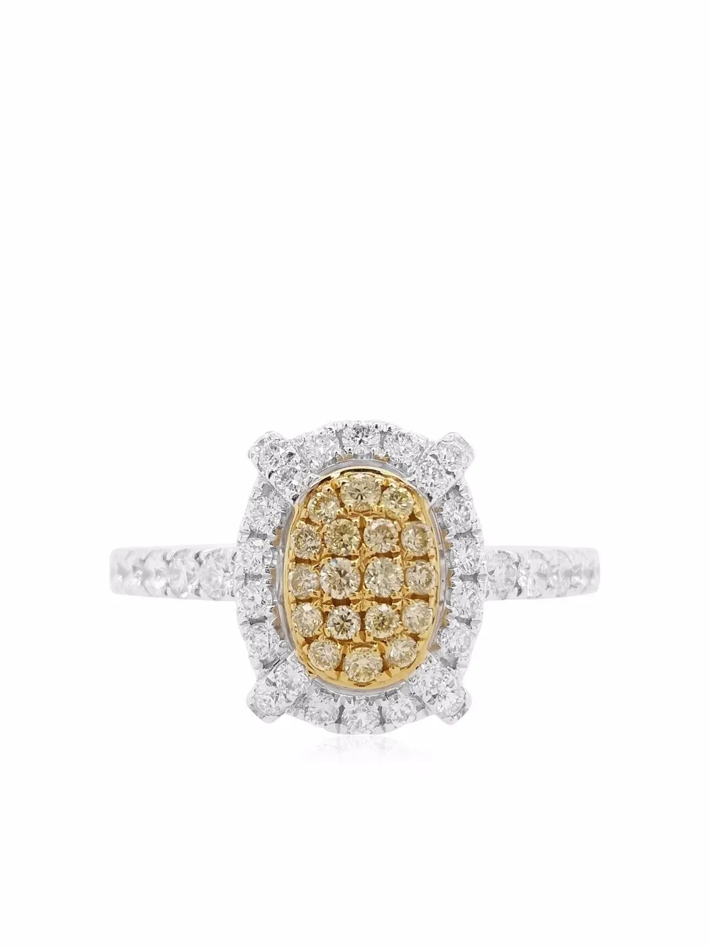 

Платиновое кольцо Sunshine Yellow Diamond HYT Jewelry, серебяный