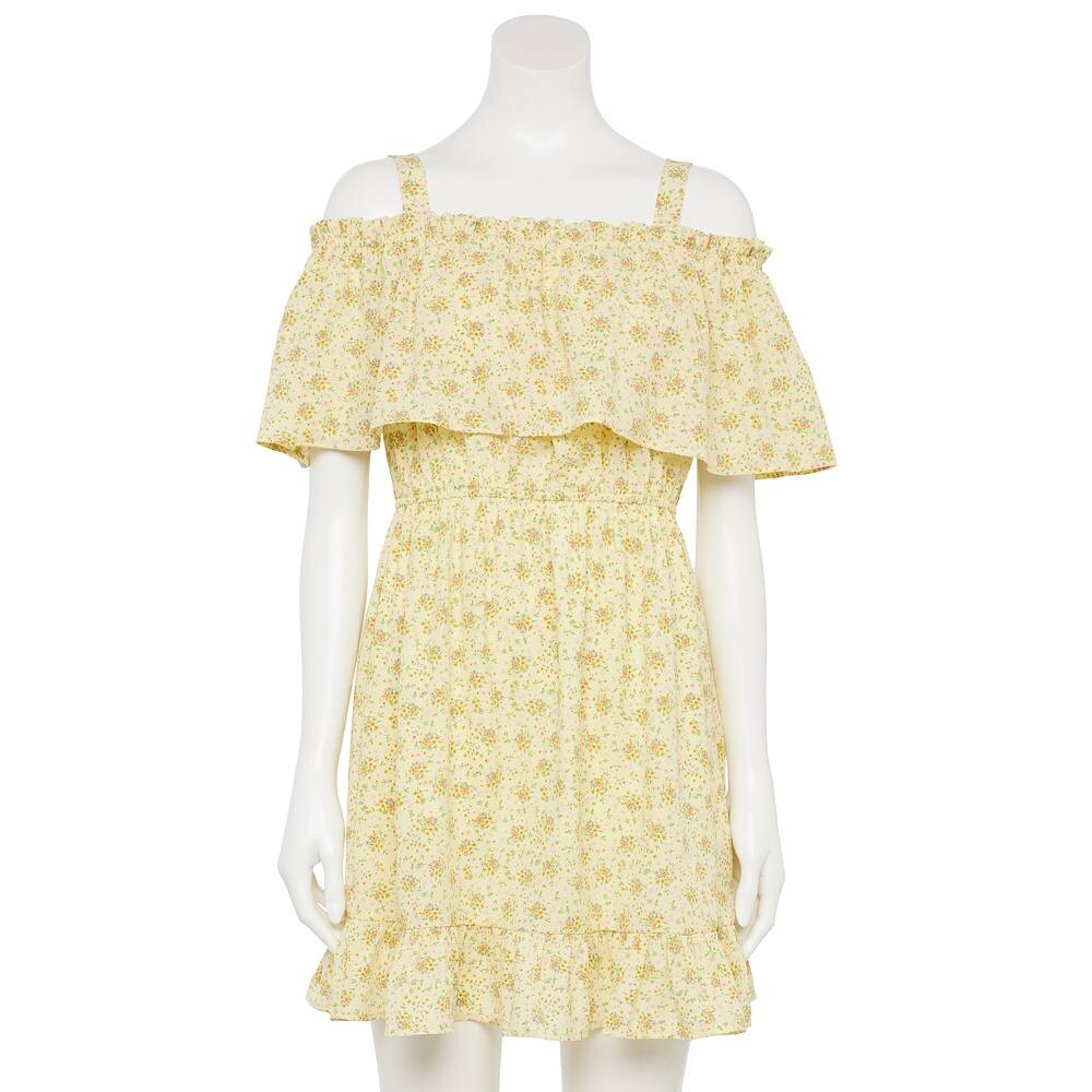 

Платье с открытыми плечами Liberty Love для юниоров, цвет Yellow Floral