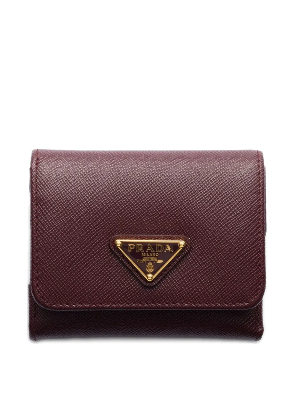 

Маленький кошелек из сафьяновой кожи Prada, красный