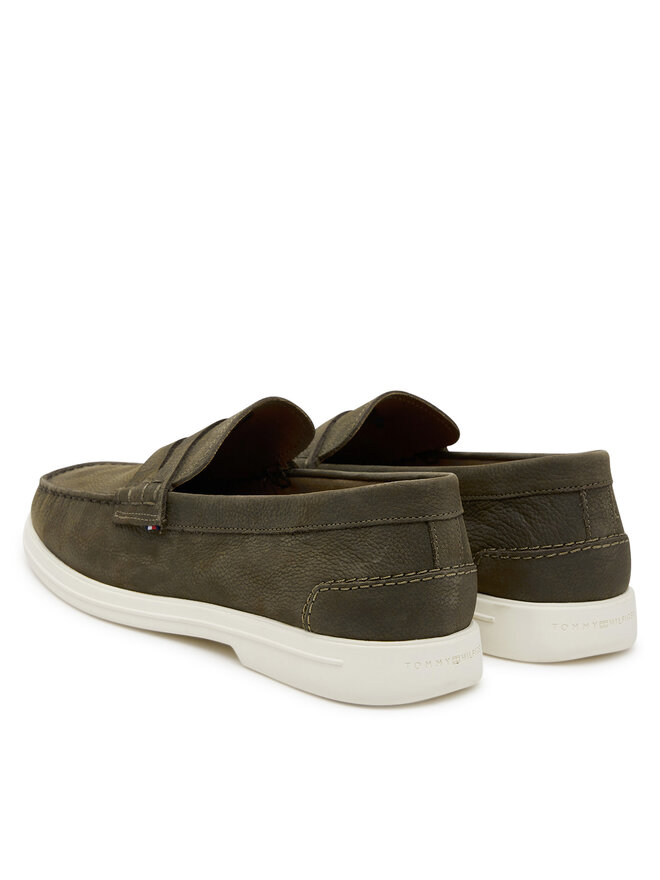 Мокасины Nubuck P Loafer Fm0Fm05350 Tommy Hilfiger, хаки — фото 3