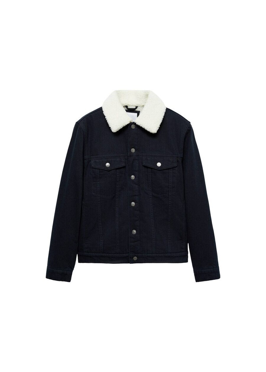 

Джинсовая куртка MANGO MAN Between-Season Jacket, ночной синий
