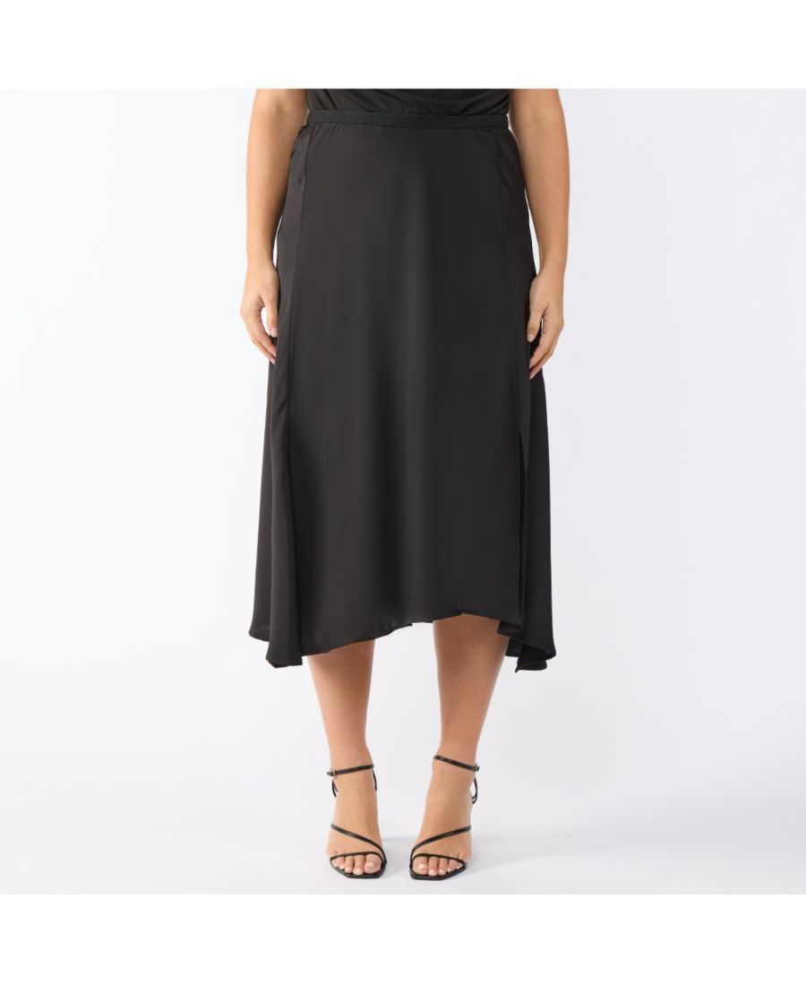 

Женская атласная юбка Urban Luxe ESTELLE, Black