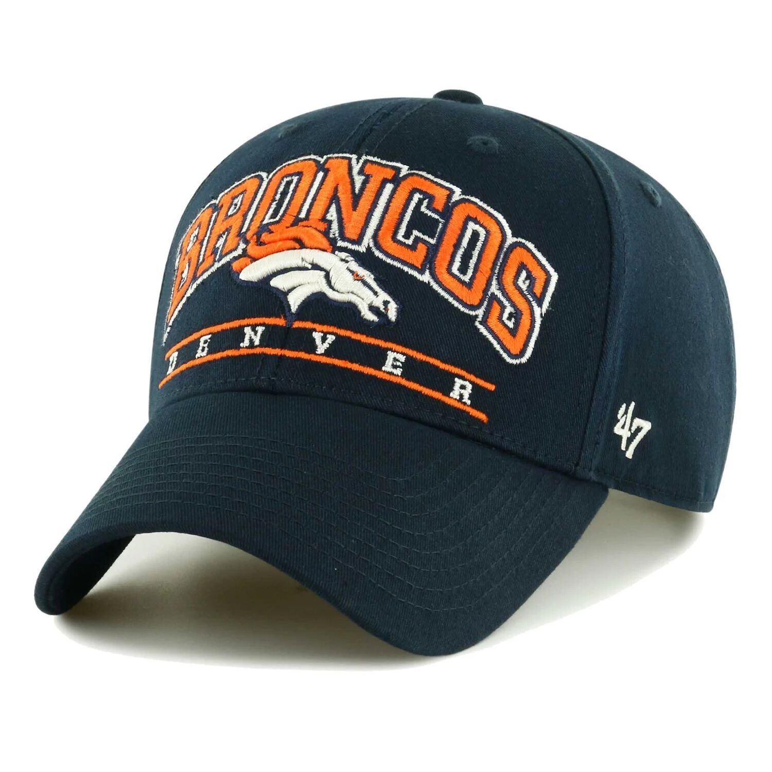 

Мужская регулируемая кепка темно-синего цвета '47 Denver Broncos Fletcher MVP
