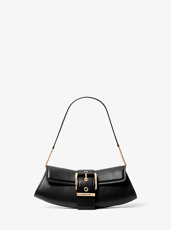 

Маленький кожаный клатч-трансформер Colby Michael Kors, черный