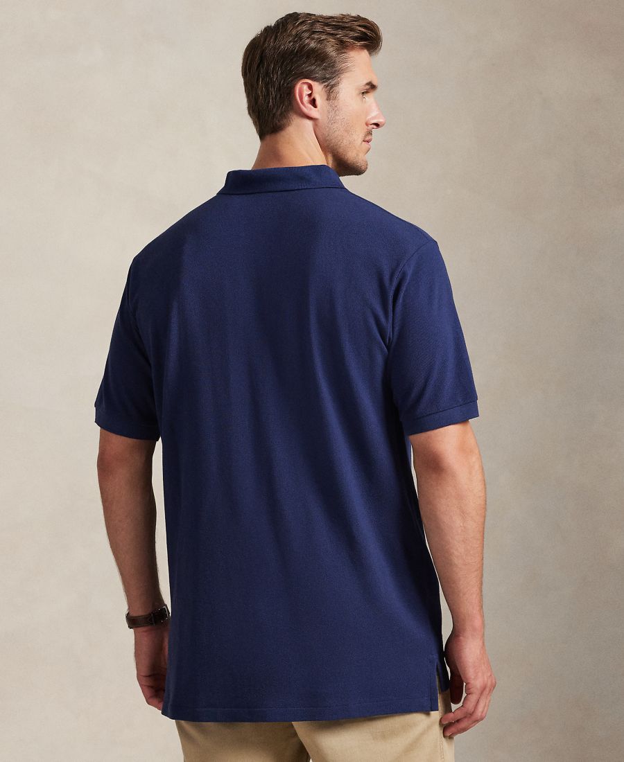 Мужская рубашка поло с вышивкой медведя, больших размеров Polo Ralph Lauren, Newport Navy — фото 4