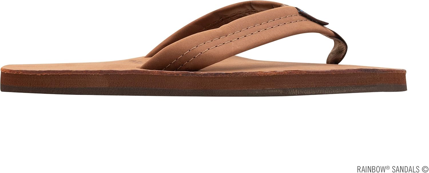 Мужские сандалии Rainbow Single Layer Premier из кожи Rainbow Sandals, Redwood — фото 4