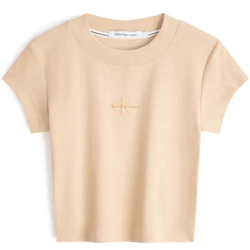 Футболка SS24 Series женская Calvin Klein, LFU-Soybean Juice Yellow — фото 3