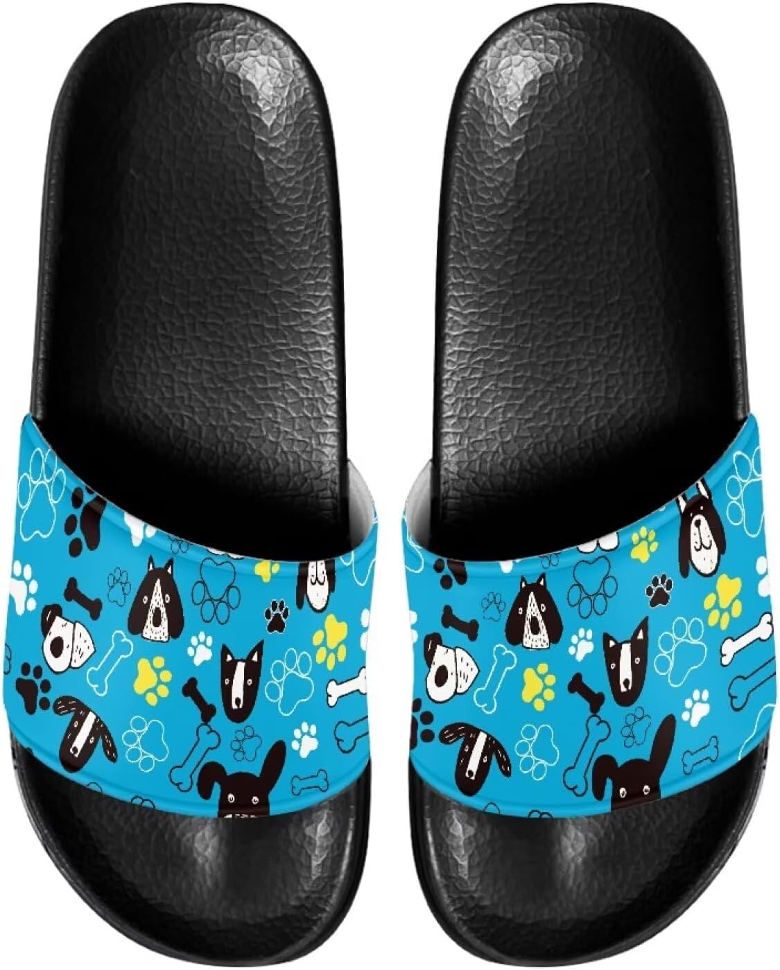 

Повседневные нескользящие шлепанцы для женщин и мужчин, с открытым носком, домашней подошвой, легкие плоские тапочки для ванной и пляжа Annejudy, Pug Dog