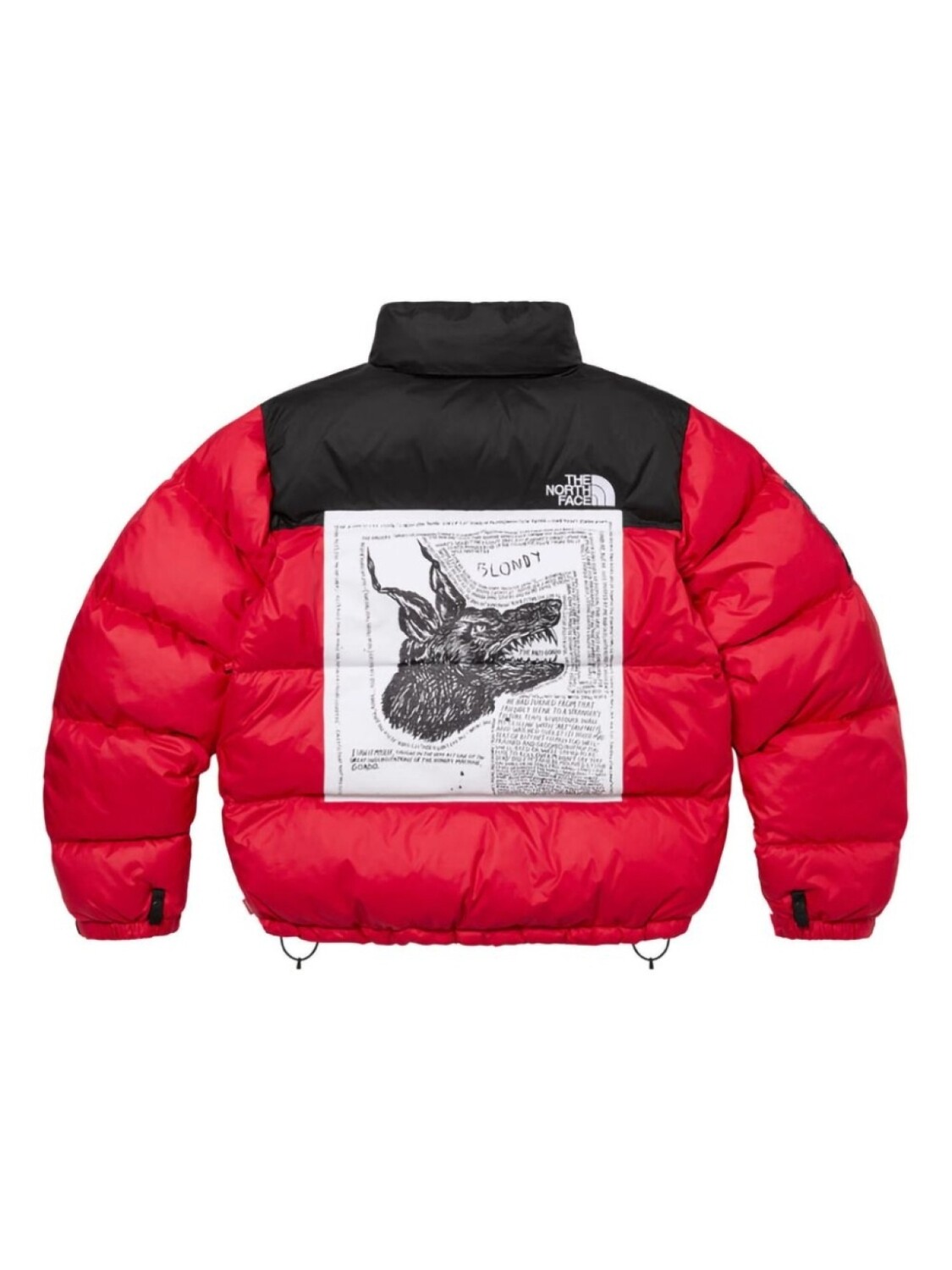 Куртка Nuptse из коллаборации с The North Face Supreme, красный — фото 2