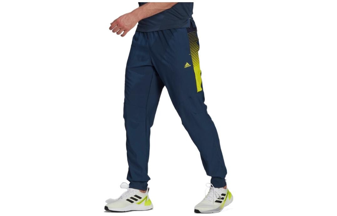 

Трикотажные спортивные штаны мужские синие Adidas, синий