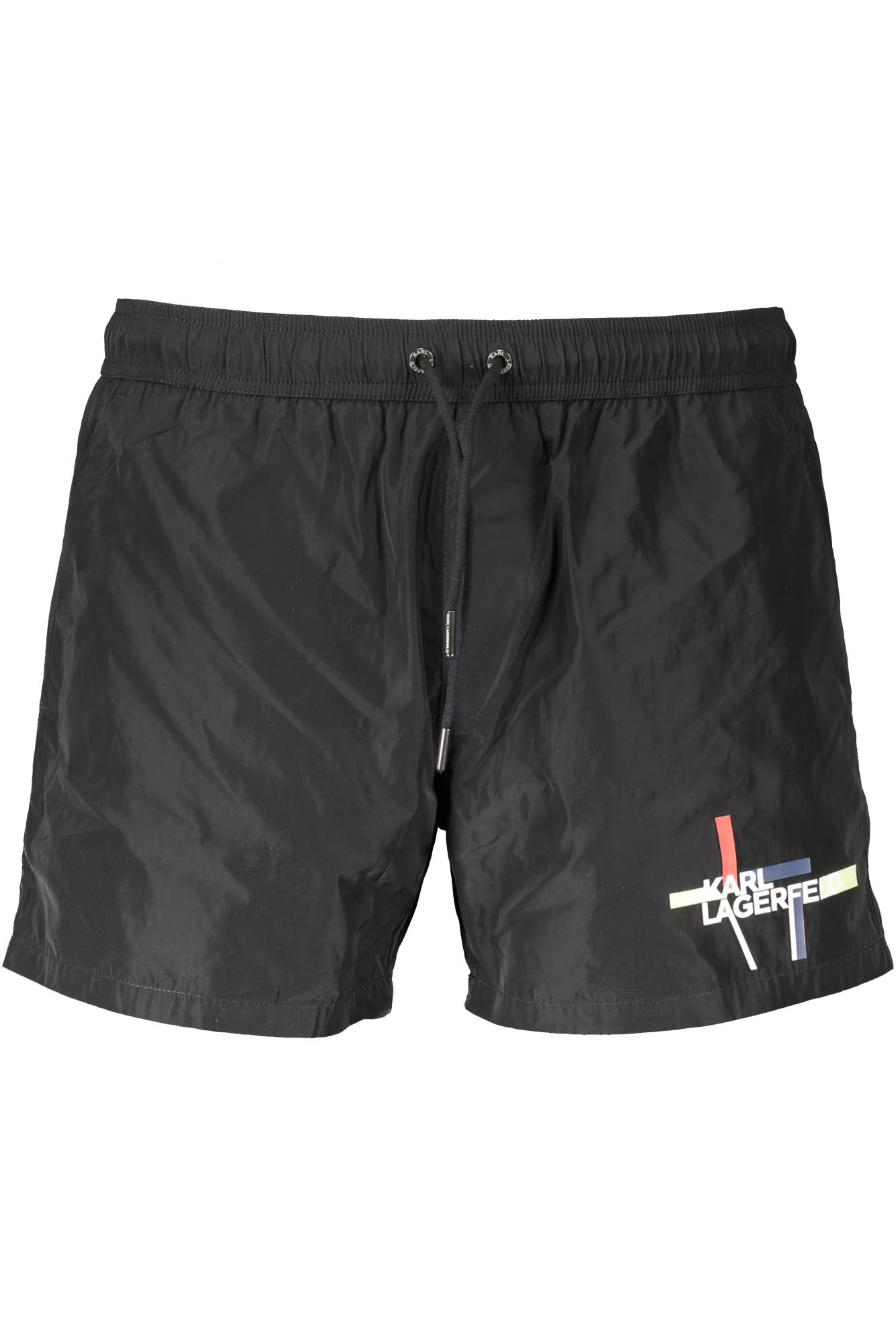 

Мужские шорты Karl Lagerfeld Beachwear пляжные короткие с контрастным логотипом, черный
