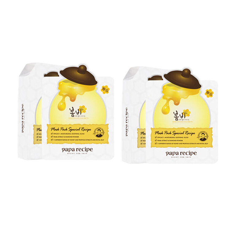 

Papa Recipe 3 маска для лица White Honey успокаивающая, осветляющая, увлажняющая и контролирующая жирность 25мл*10 шт