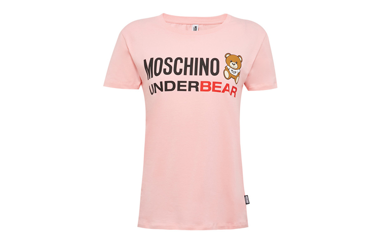 

Футболка женская розовая MOSCHINO