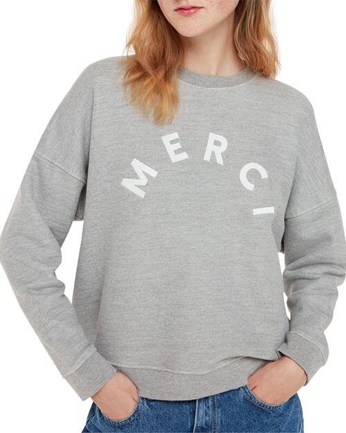 

Толстовка с логотипом Merci Whistles, цвет Gray