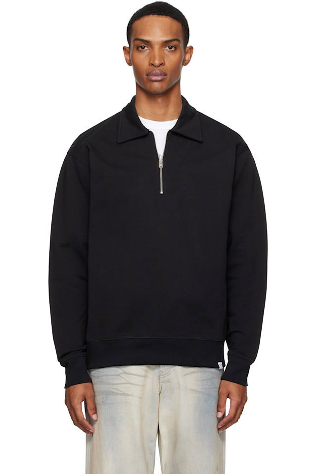 

Свободный худи с полумолнией Ketel Organic Norse Projects, черный