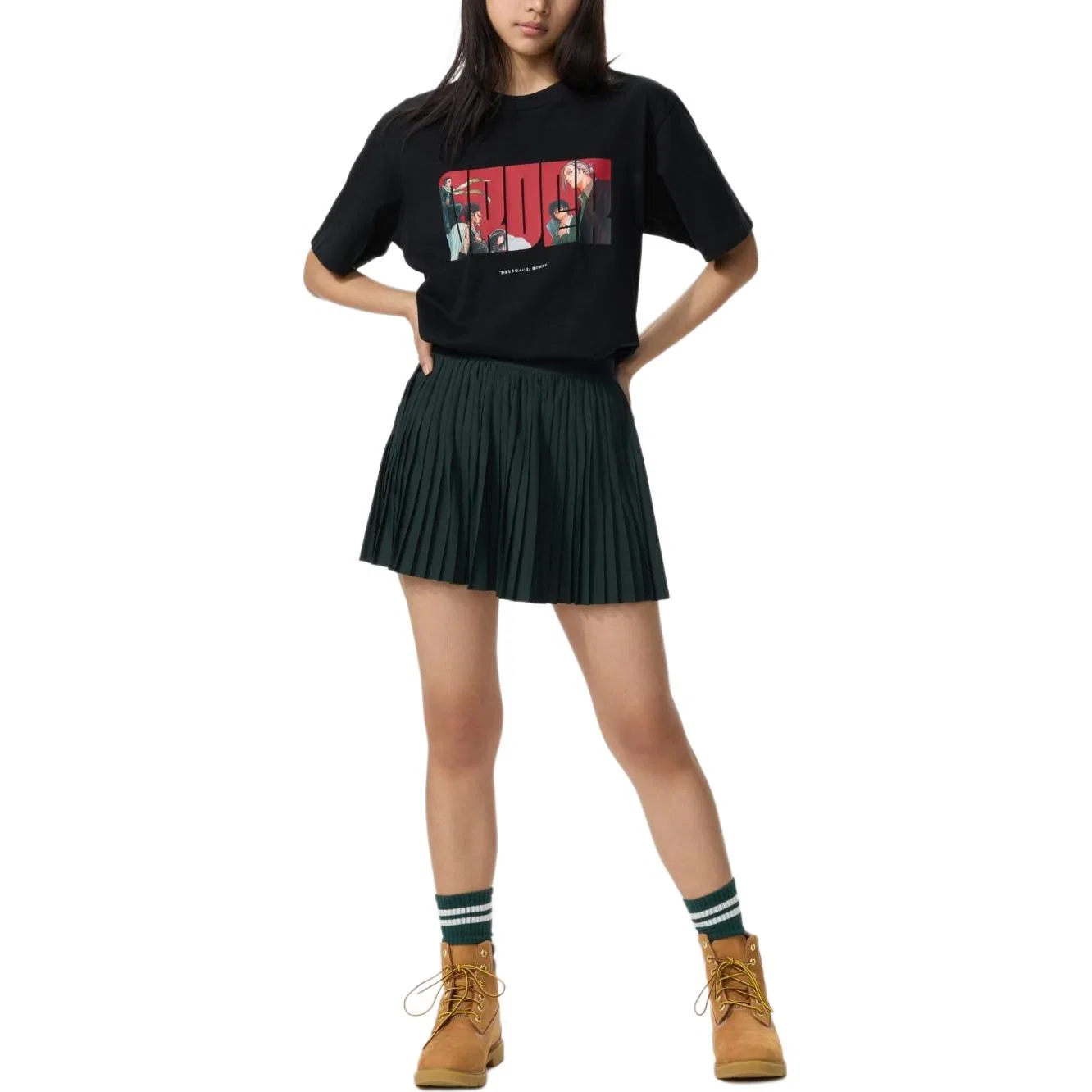 Футболка UNIQLO x BANBENRICHANG LIANMINGKUAN Shueisha SS26 черный — фото 4