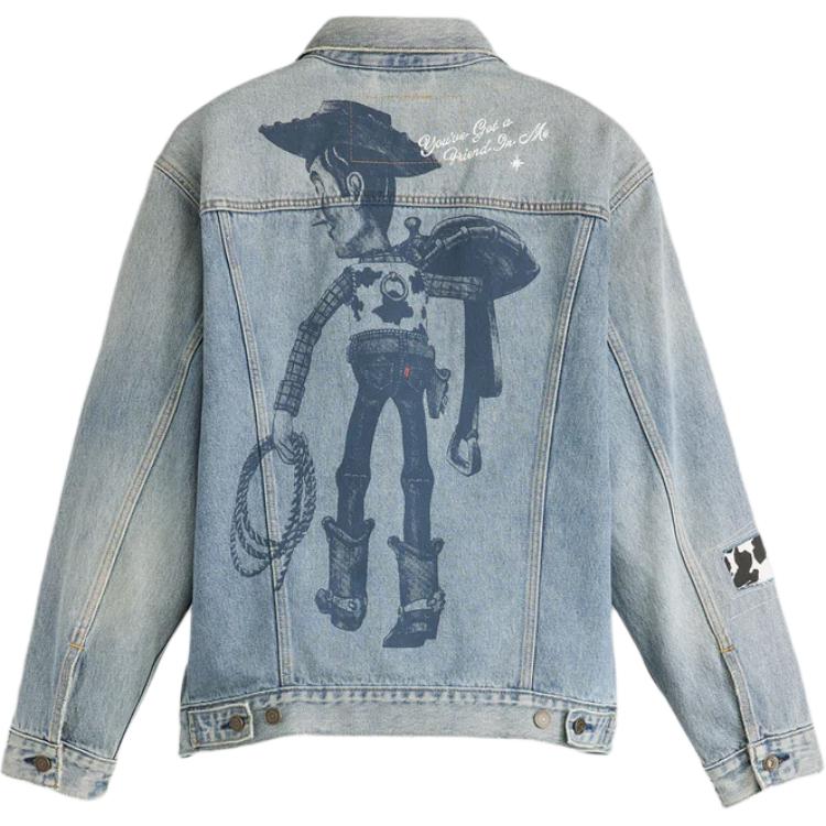 Levi's x toy story fw25 джинсовая куртка unisex Levis, светло-голубой — фото 3