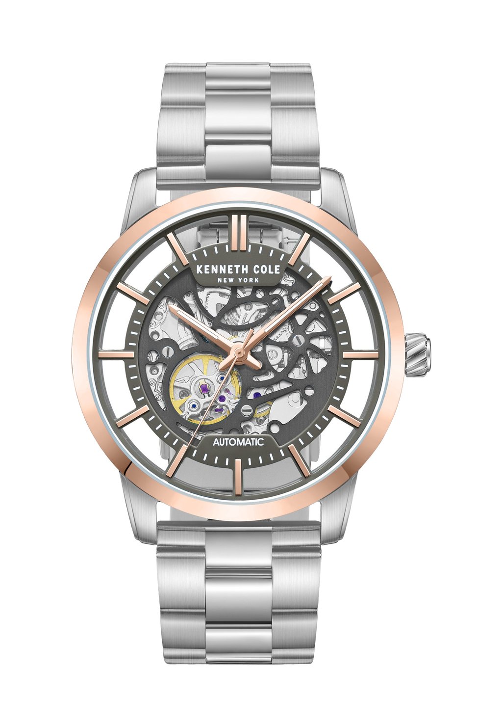 

Часы AUTOMATIC SKELETON Kenneth Cole, цвет Gun Rosegold