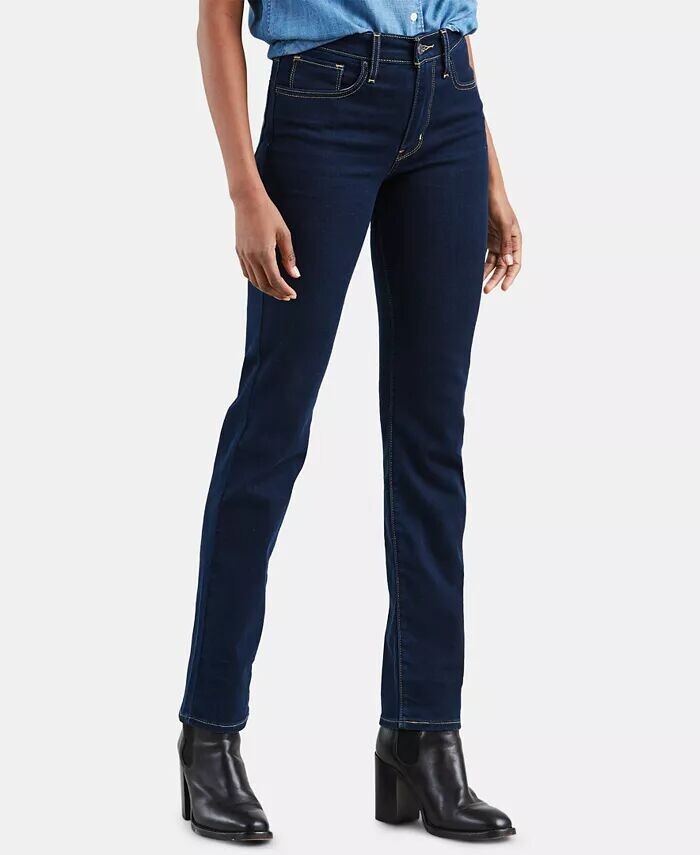 

Женские прямые джинсы 724 короткой длины Levi's, синий