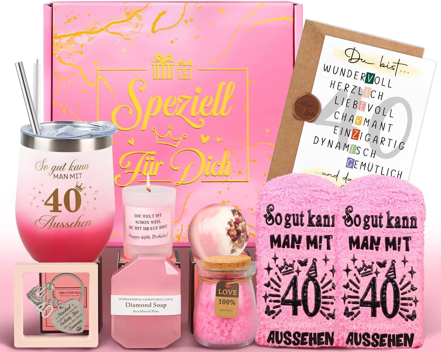 Подарочный набор Giftota для женщин на 40-летие Giftota, 40. Gift Set