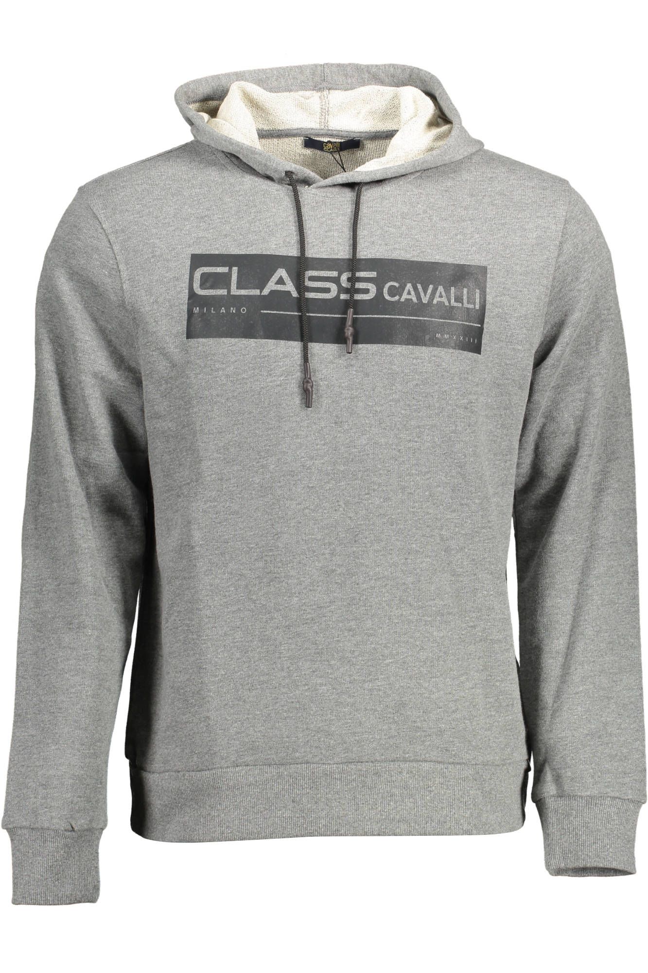 

Серая хлопковая мужская толстовка cavalli CLASS