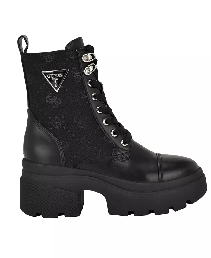 Женские ботинки Yarini Platform Lug Combat Guess, черный — фото 2