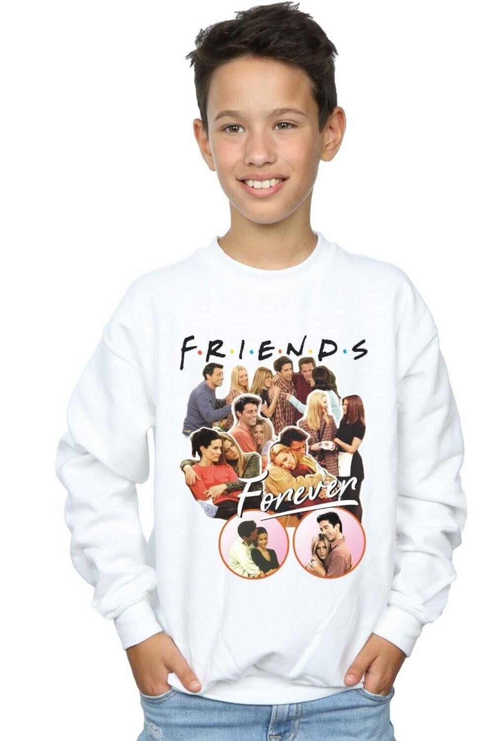 

Толстовка с коллажем Forever Friends, белый