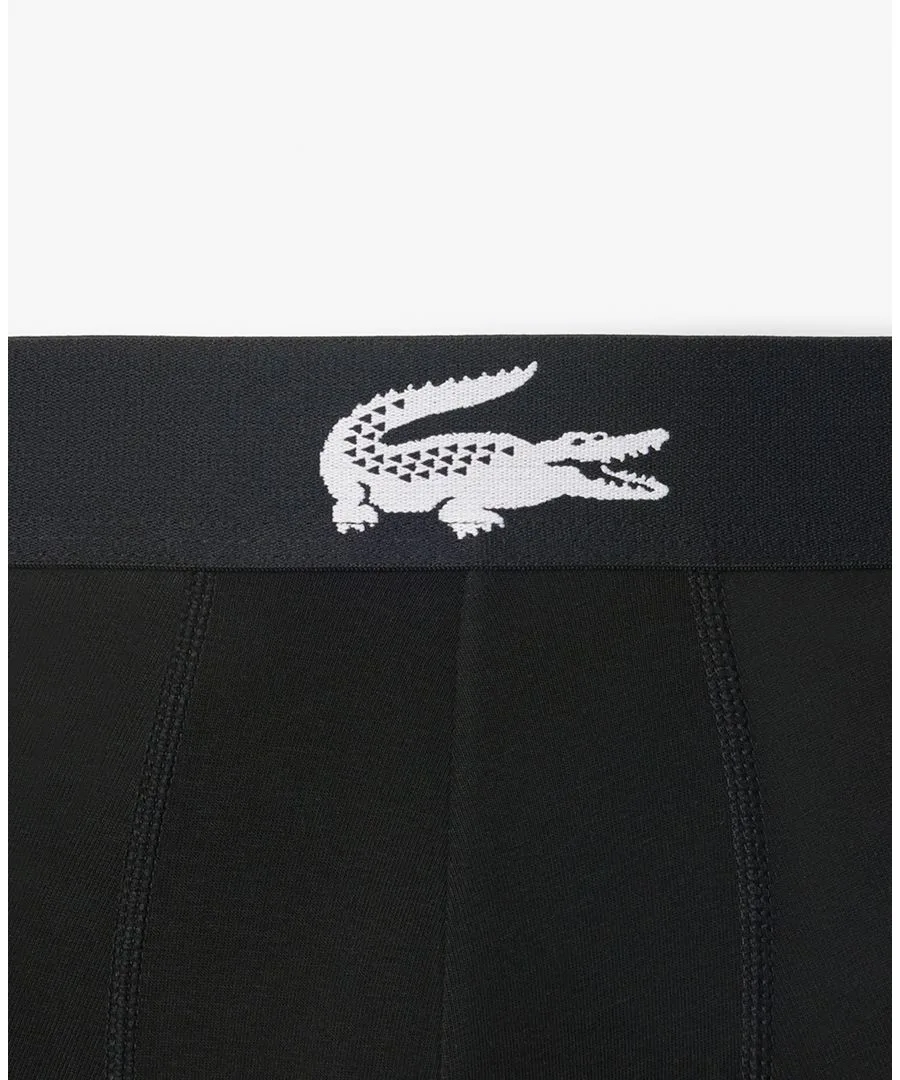 Мужские плавки Lacoste, комплект из 3 штук, черный — фото 4