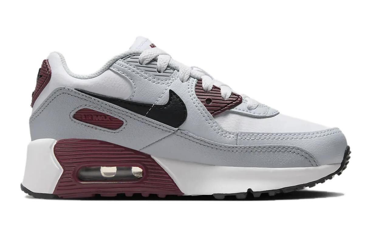 Кроссовки Nike Air Max 90 LTR PS, белый/фиолетовый/платиновый/черный — фото 2