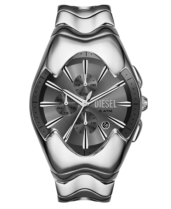 

Мужские кварцевые часы-хронограф Mercurial, серебристые, из нержавеющей стали, 45 мм Diesel, silver