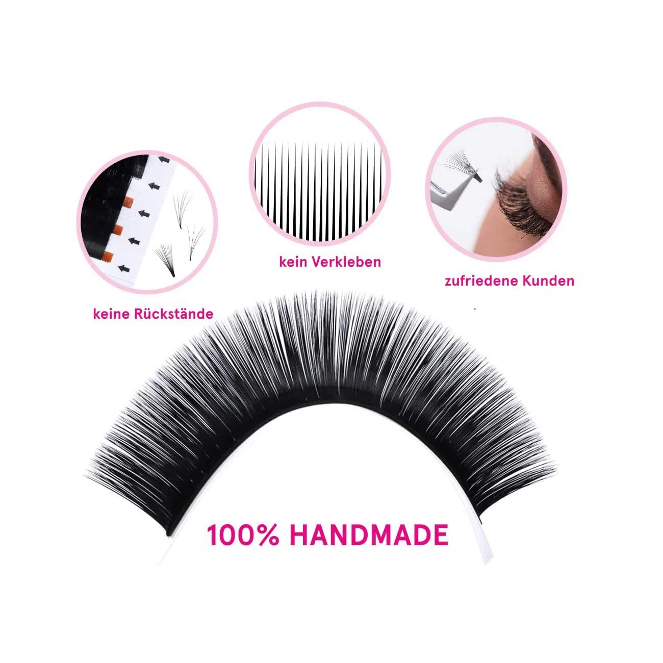 Матовые норковые ресницы AURA Monaco 0.25 мм, 16 рядов Beamlight Lashes — фото 4